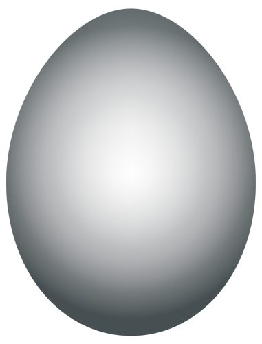 Vektorový obrázek, ilustrační klipart Šedé vajíčko zdarma ke stažení, Velikonoce vektor do vašich dokumentů