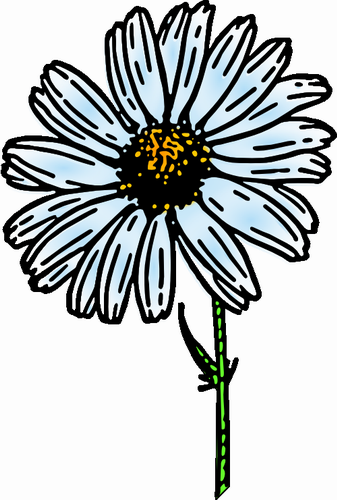 Vektorový obrázek, ilustrační klipart Sedmikráska zdarma ke stažení, Květiny vektor do vašich dokumentů