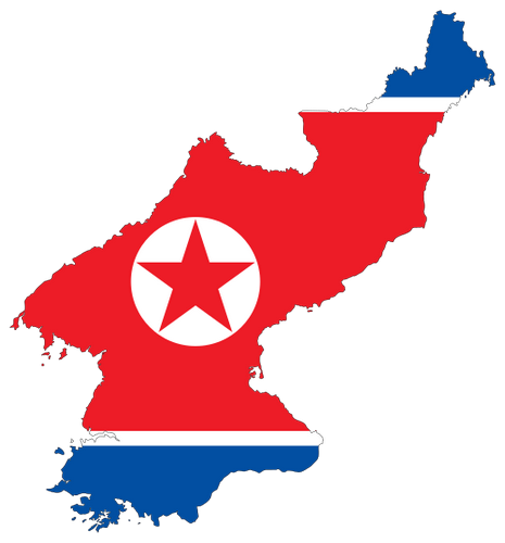 Vektorový obrázek, ilustrační klipart Severní Korea zdarma ke stažení, Mapy vektor do vašich dokumentů