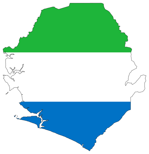 Vektorový obrázek, ilustrační klipart Sierra Leone zdarma ke stažení, Mapy vektor do vašich dokumentů