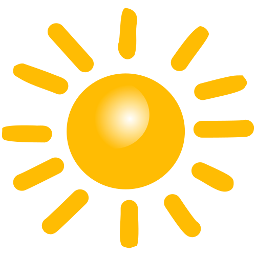 Vektorový obrázek, ilustrační klipart Slunečno zdarma ke stažení, Symboly vektor do vašich dokumentů
