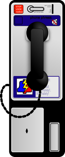 Vektorov obrzek, ilustran klipart Telefonn automat zdarma ke staen, Pstroje vektor do vaich dokument