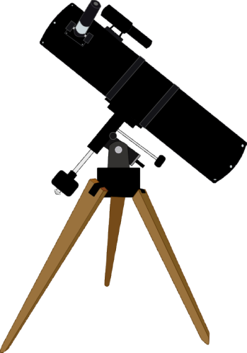 Vektorový obrázek, ilustrační klipart Teleskop zdarma ke stažení, Věda vektor do vašich dokumentů