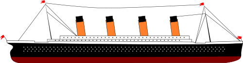 Vektorov obrzek, ilustran klipart Titanic zdarma ke staen, Doprava vektor do vaich dokument
