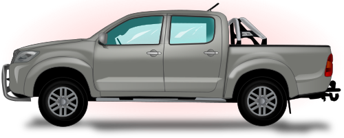 Vektorový obrázek, ilustrační klipart Toyota Hilux zdarma ke stažení, Auta vektor do vašich dokumentů