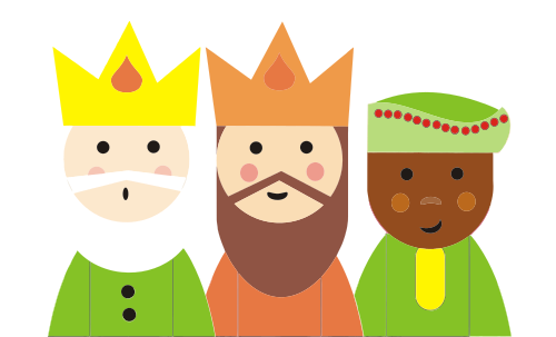 Vektorový obrázek, ilustrační klipart Tři králové zdarma ke stažení, Vánoce vektor do vašich dokumentů