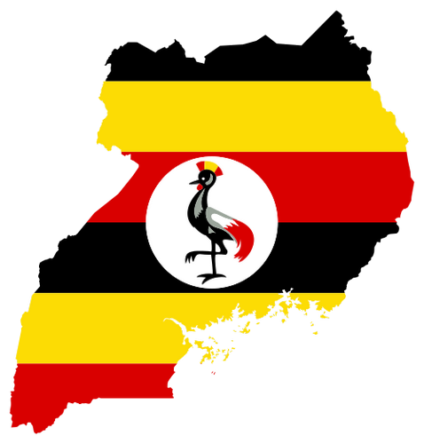 Vektorový obrázek, ilustrační klipart Uganda zdarma ke stažení, Mapy vektor do vašich dokumentů