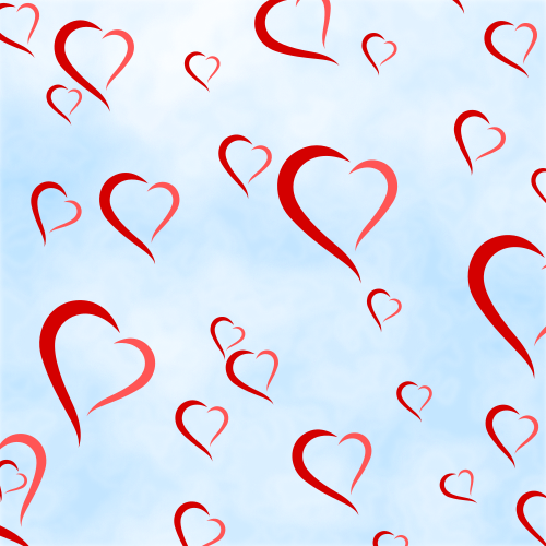 Vektorový obrázek, ilustrační klipart Valentýnské pozadí zdarma ke stažení, Láska vektor do vašich dokumentů