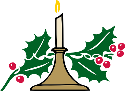 Vektorový obrázek, ilustrační klipart Vánoční svícen zdarma ke stažení, Vánoce vektor do vašich dokumentů