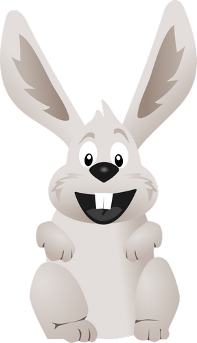 Vektorový obrázek, ilustrační klipart Velikonoční králík zdarma ke stažení, Velikonoce vektor do vašich dokumentů