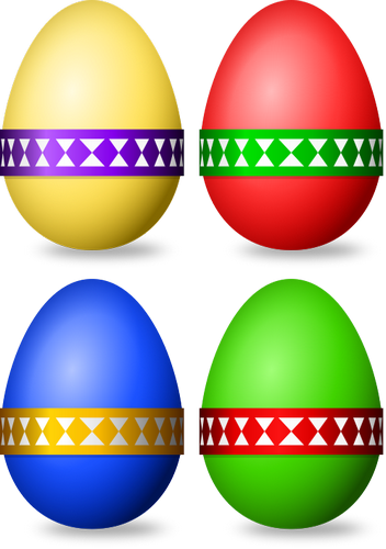 Vektorový obrázek, ilustrační klipart Velikonoční vajíčka zdarma ke stažení, Jídlo vektor do vašich dokumentů