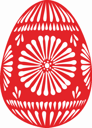Vektorový obrázek, ilustrační klipart Velikonoční vajíčko zdarma ke stažení, Velikonoce vektor do vašich dokumentů