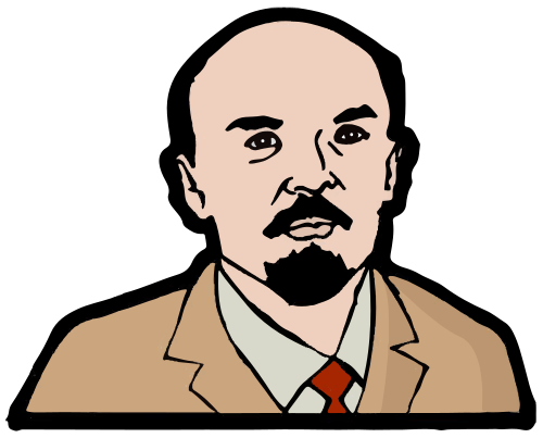 Vektorový obrázek, ilustrační klipart Vladimir Iljič Lenin zdarma ke stažení, Osobnosti vektor do vašich dokumentů