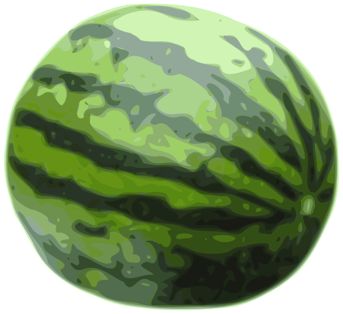 Vektorov obrzek, ilustran klipart Vodn meloun zdarma ke staen, Zelenina vektor do vaich dokument