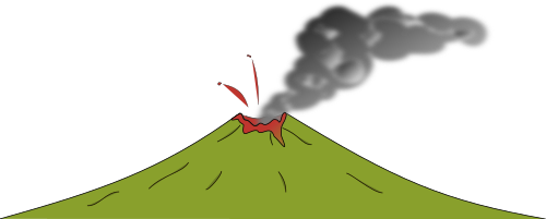 Vektorov obrzek, ilustran klipart Vulkn zdarma ke staen, Ostatn vektor do vaich dokument