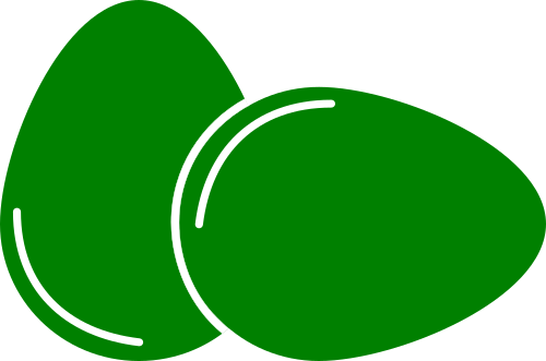 Vektorový obrázek, ilustrační klipart Zelená vajíčka zdarma ke stažení, Velikonoce vektor do vašich dokumentů