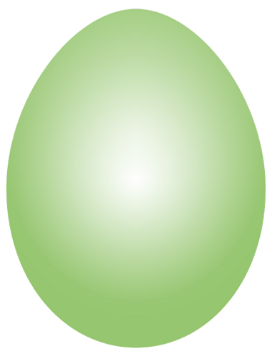 Vektorový obrázek, ilustrační klipart Zelené vajíčko zdarma ke stažení, Velikonoce vektor do vašich dokumentů