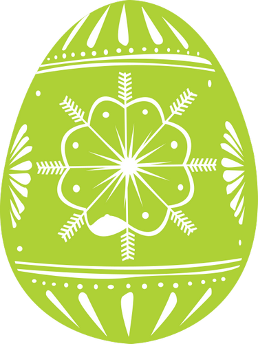 Vektorový obrázek, ilustrační klipart Zelené vejce zdarma ke stažení, Velikonoce vektor do vašich dokumentů