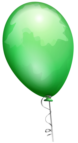 Vektorový obrázek, ilustrační klipart Zelený balónek zdarma ke stažení, Ostatní vektor do vašich dokumentů