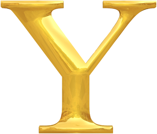 Vektorov obrzek, ilustran klipart Zlat Y zdarma ke staen, Symboly vektor do vaich dokument