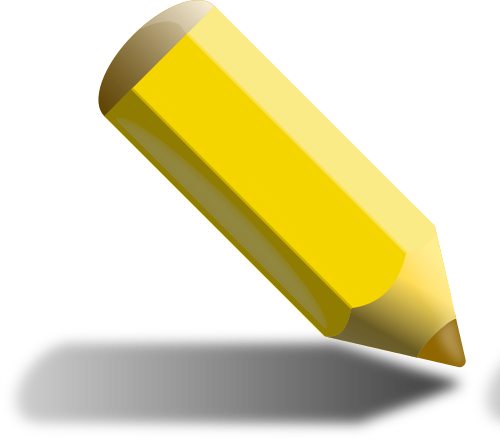 Vektorový obrázek, ilustrační klipart Žlutá pastelka zdarma ke stažení, Ostatní vektor do vašich dokumentů