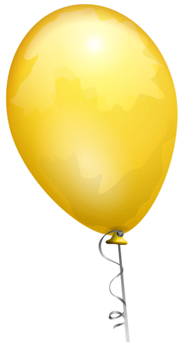 Vektorový obrázek, ilustrační klipart Žlutý balónek zdarma ke stažení, Ostatní vektor do vašich dokumentů