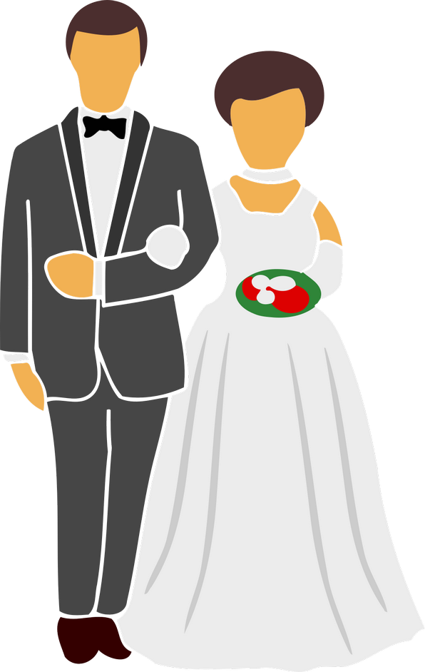 Gratulace k svatbě, obrázková přáníčka - Blahopřání k svatbě pro ženicha a nevěstu